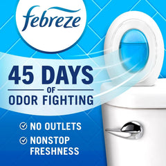 Febreze Multicolor Bathroom Air Freshener,Odor-Fighting,Plug in Alternative,Air Fresheners for Home,Bathroom,Kitchen,and Closet,Heavy Duty Pet Scent,4 Count (Pack of 2)
