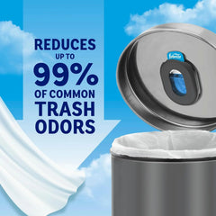 Febreze Trash Odor Fighter, Trash Can Air Freshener, Stick-On Deodorizer for Garbage Cans, Diaper Pails, Works with Scented Trash Bags, Linen & Sky Scent, 4 Refills (Holder Sold Separately)